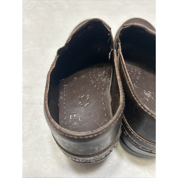 Dansko Women’s Shoes Clogs Size 37 US 7 Brown Leather Professional Nurse Slip On - Picture 6 of 8